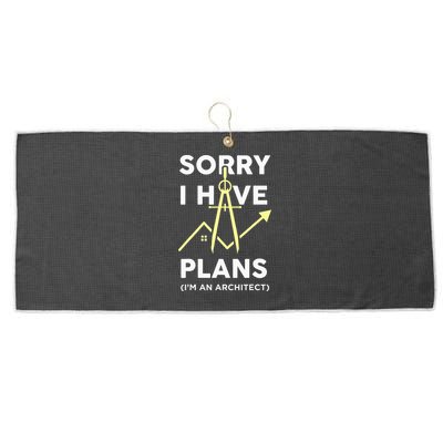 Funny Architect Art Wo Architecture Student Lover Large Microfiber Waffle Golf Towel