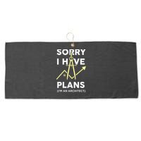 Funny Architect Art Wo Architecture Student Lover Large Microfiber Waffle Golf Towel