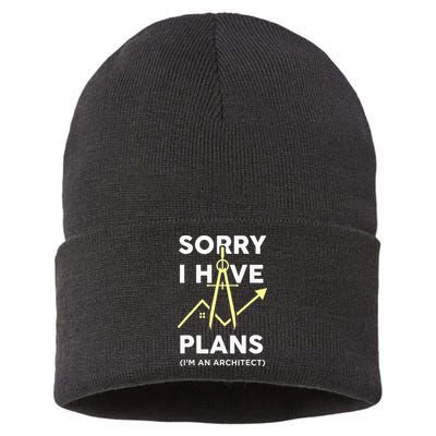 Funny Architect Art Wo Architecture Student Lover Sustainable Knit Beanie