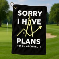 Funny Architect Art Wo Architecture Student Lover Golf Towel