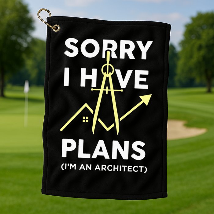 Funny Architect Art Wo Architecture Student Lover Golf Towel