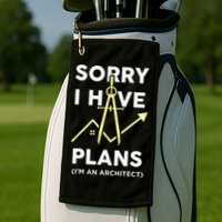 Funny Architect Art Wo Architecture Student Lover Golf Towel