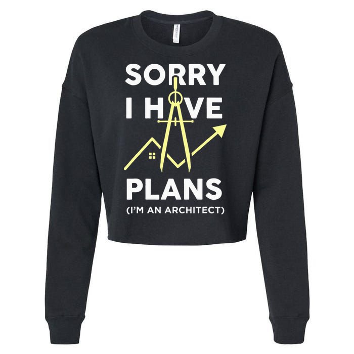 Funny Architect Art Wo Architecture Student Lover Cropped Pullover Crew
