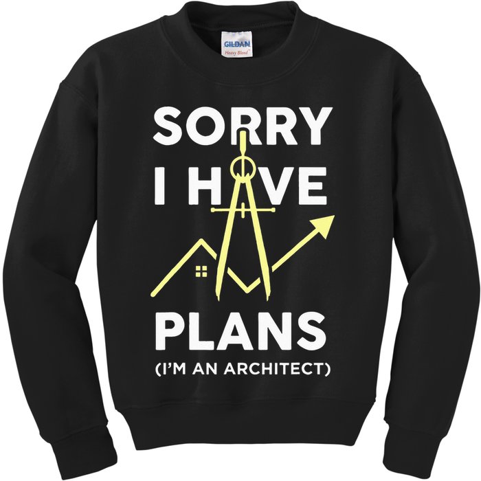Funny Architect Art Wo Architecture Student Lover Kids Sweatshirt