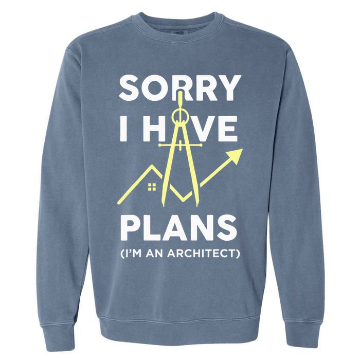 Funny Architect Art Wo Architecture Student Lover Garment-Dyed Sweatshirt