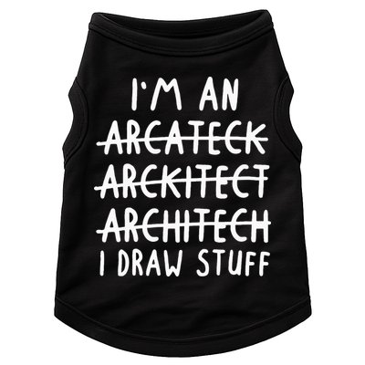 Funny Architect Art Wo Future Architecture Pun Lovers Doggie Tank