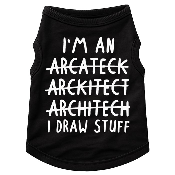 Funny Architect Art Wo Future Architecture Pun Lovers Doggie Tank