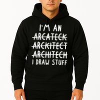 Funny Architect Art Wo Future Architecture Pun Lovers Hoodie