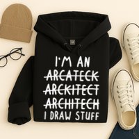 Funny Architect Art Wo Future Architecture Pun Lovers Hoodie