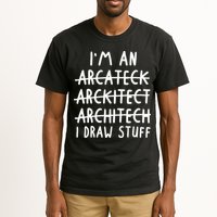 Funny Architect Art Wo Future Architecture Pun Lovers Tall T-Shirt