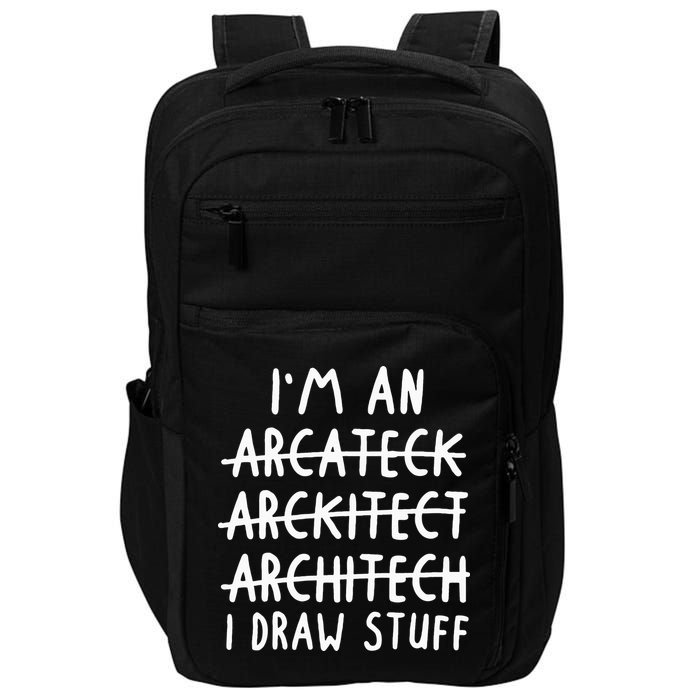 Funny Architect Art Wo Future Architecture Pun Lovers Impact Tech Backpack