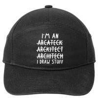 Funny Architect Art Wo Future Architecture Pun Lovers 7-Panel Snapback Hat
