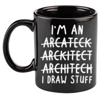 Funny Architect Art Wo Future Architecture Pun Lovers 11oz C Handle Ceramic Mug