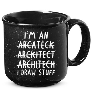 Funny Architect Art Wo Future Architecture Pun Lovers 15oz Campfire Ceramic Mug
