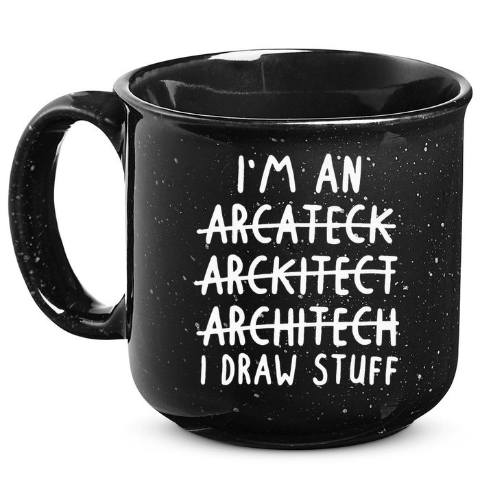 Funny Architect Art Wo Future Architecture Pun Lovers 15oz Campfire Ceramic Mug