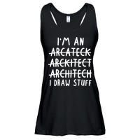 Funny Architect Art Wo Future Architecture Pun Lovers Ladies Essential Flowy Tank