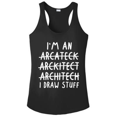 Funny Architect Art Wo Future Architecture Pun Lovers Ladies PosiCharge Competitor Racerback Tank