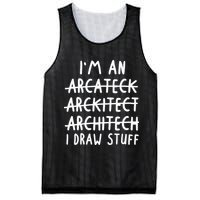 Funny Architect Art Wo Future Architecture Pun Lovers Mesh Reversible Basketball Jersey Tank
