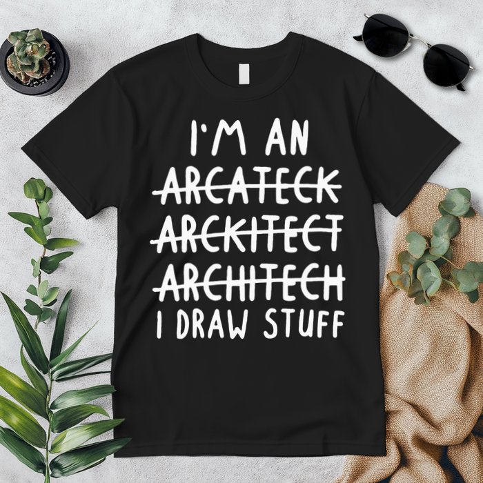 Funny Architect Art Wo Future Architecture Pun Lovers Premium T-Shirt