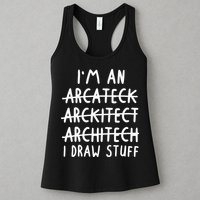 Funny Architect Art Wo Future Architecture Pun Lovers Womens Tank Top