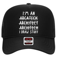 Funny Architect Art Wo Future Architecture Pun Lovers Trucker Hat