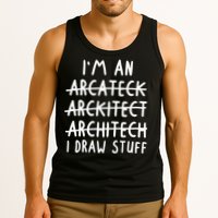 Funny Architect Art Wo Future Architecture Pun Lovers Tank Top