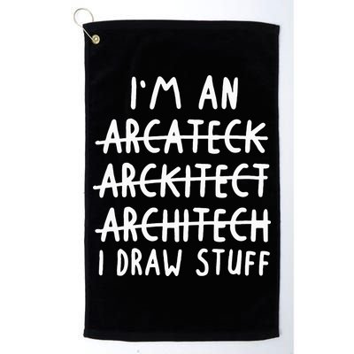 Funny Architect Art Wo Future Architecture Pun Lovers Golf Towel
