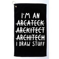 Funny Architect Art Wo Future Architecture Pun Lovers Golf Towel