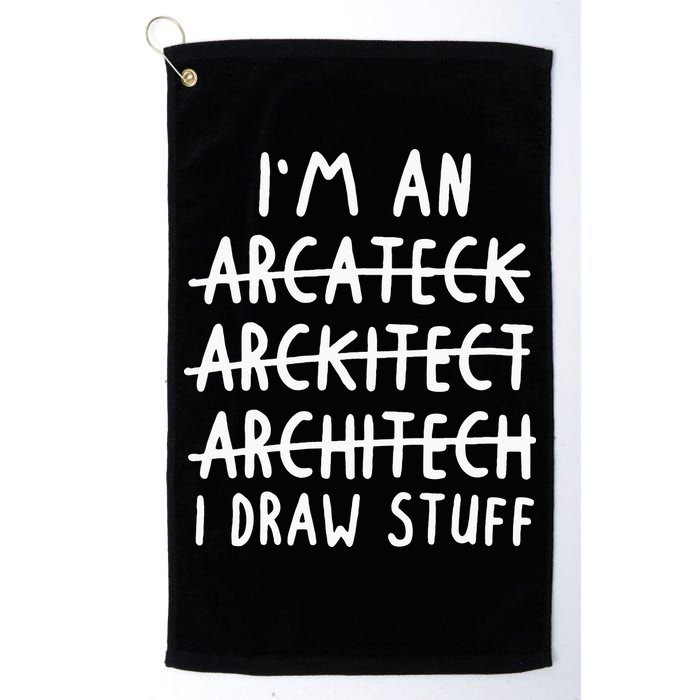 Funny Architect Art Wo Future Architecture Pun Lovers Golf Towel