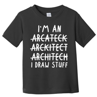 Funny Architect Art Wo Future Architecture Pun Lovers Toddler T-Shirt