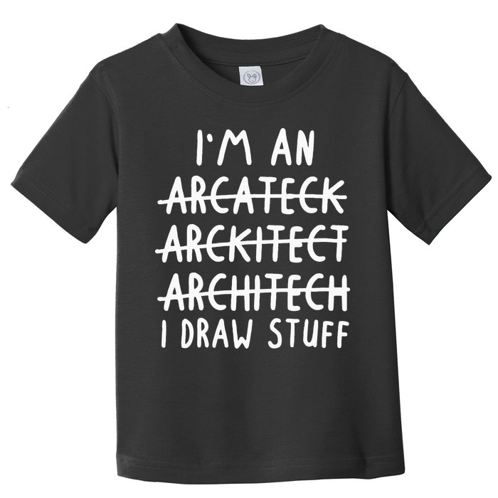 Funny Architect Art Wo Future Architecture Pun Lovers Toddler T-Shirt