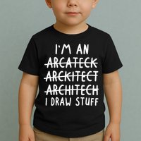 Funny Architect Art Wo Future Architecture Pun Lovers Toddler T-Shirt