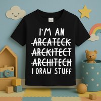 Funny Architect Art Wo Future Architecture Pun Lovers Toddler T-Shirt