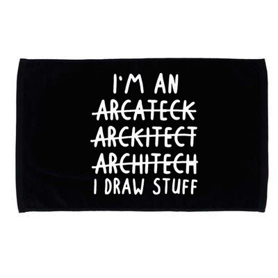 Funny Architect Art Wo Future Architecture Pun Lovers Microfiber Hand Towel