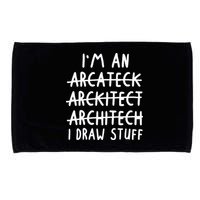 Funny Architect Art Wo Future Architecture Pun Lovers Microfiber Hand Towel