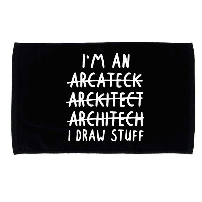 Funny Architect Art Wo Future Architecture Pun Lovers Microfiber Hand Towel