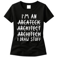 Funny Architect Art Wo Future Architecture Pun Lovers Womens T-Shirt