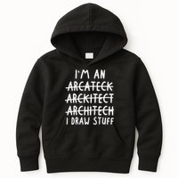 Funny Architect Art Wo Future Architecture Pun Lovers Kids Hoodie