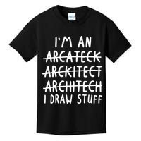 Funny Architect Art Wo Future Architecture Pun Lovers Kids T-Shirt