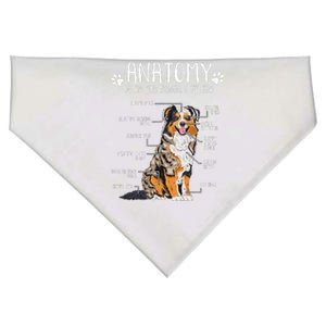 Funny Anatomy Australian Shepherd Dog Lover Aussie USA-Made Doggie Bandana