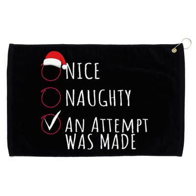 Funny An Attempt Was Made Christmas Grommeted Golf Towel