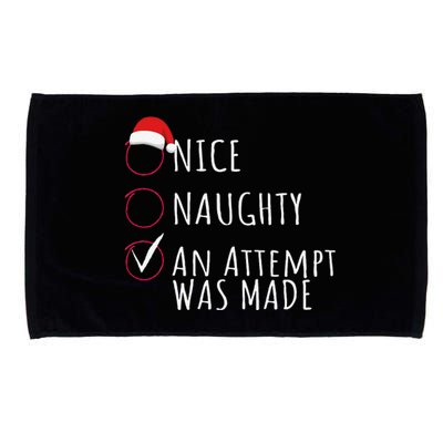 Funny An Attempt Was Made Christmas Microfiber Hand Towel