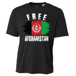 Free Afghanistan AFG Flag Cooling Performance Crew T-Shirt