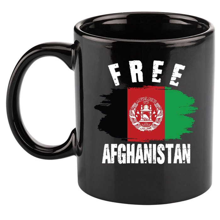 Free Afghanistan AFG Flag 11oz C Handle Ceramic Mug