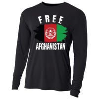 Free Afghanistan AFG Flag Cooling Performance Long Sleeve Crew