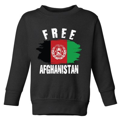 Free Afghanistan AFG Flag Toddler Sweatshirt