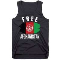 Free Afghanistan AFG Flag Tank Top