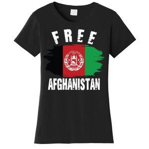 Free Afghanistan AFG Flag Women's T-Shirt