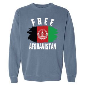 Free Afghanistan AFG Flag Garment-Dyed Sweatshirt