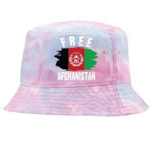 Free Afghanistan AFG Flag Tie-Dyed Bucket Hat